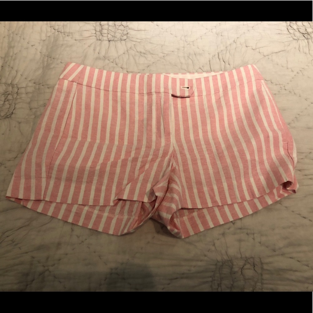 J. Crew Pink and White Stripped Shorts